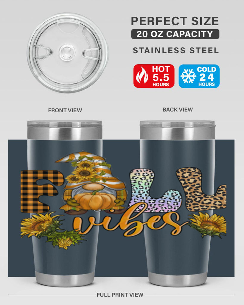 FallVibesFallGnome 164#- fall- Tumbler