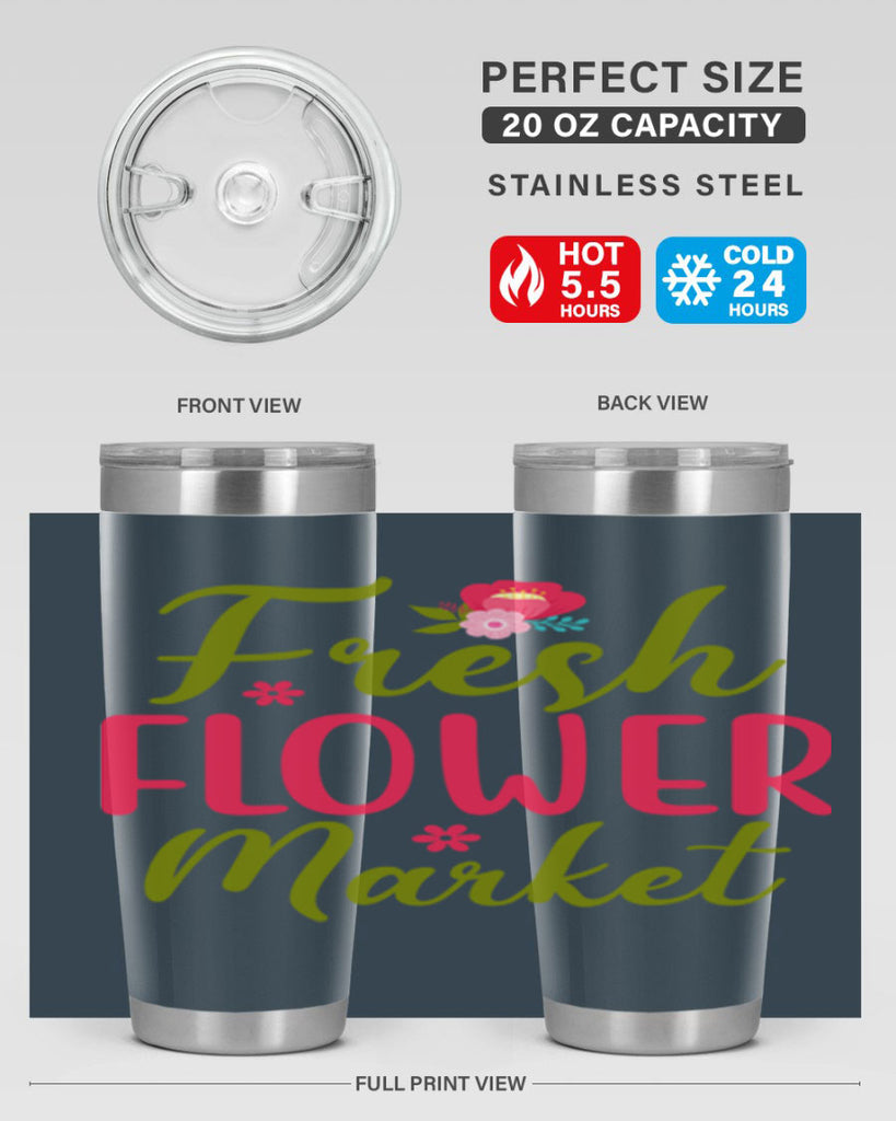 Fresh Flower Market 144#- spring- Tumbler