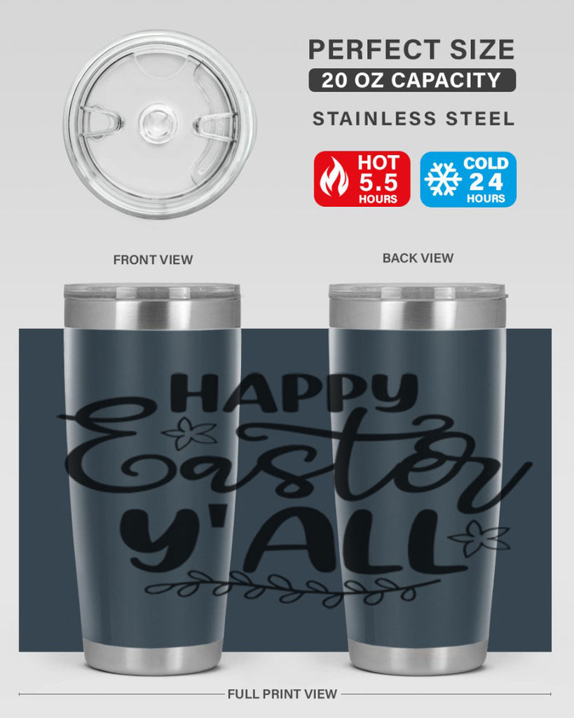 Happy easter yall  177#- spring- Tumbler