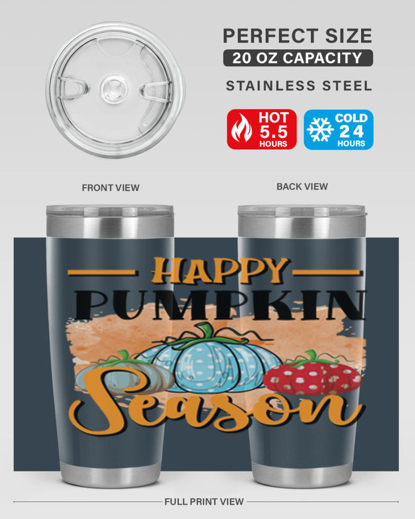 Happy pumpkin season 240#- fall- Tumbler