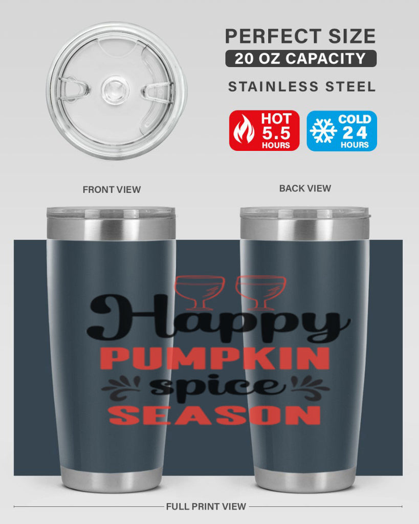 Happy pumpkin spice season 244#- fall- Tumbler