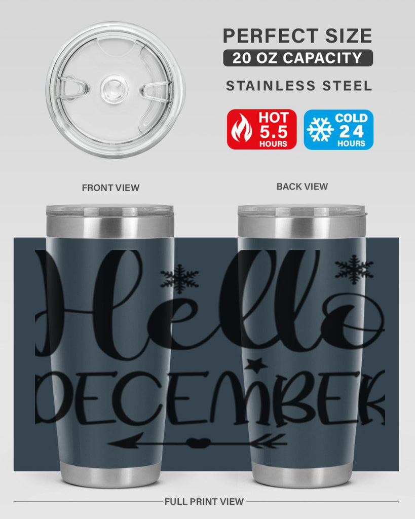 Hello December161#- winter- Tumbler