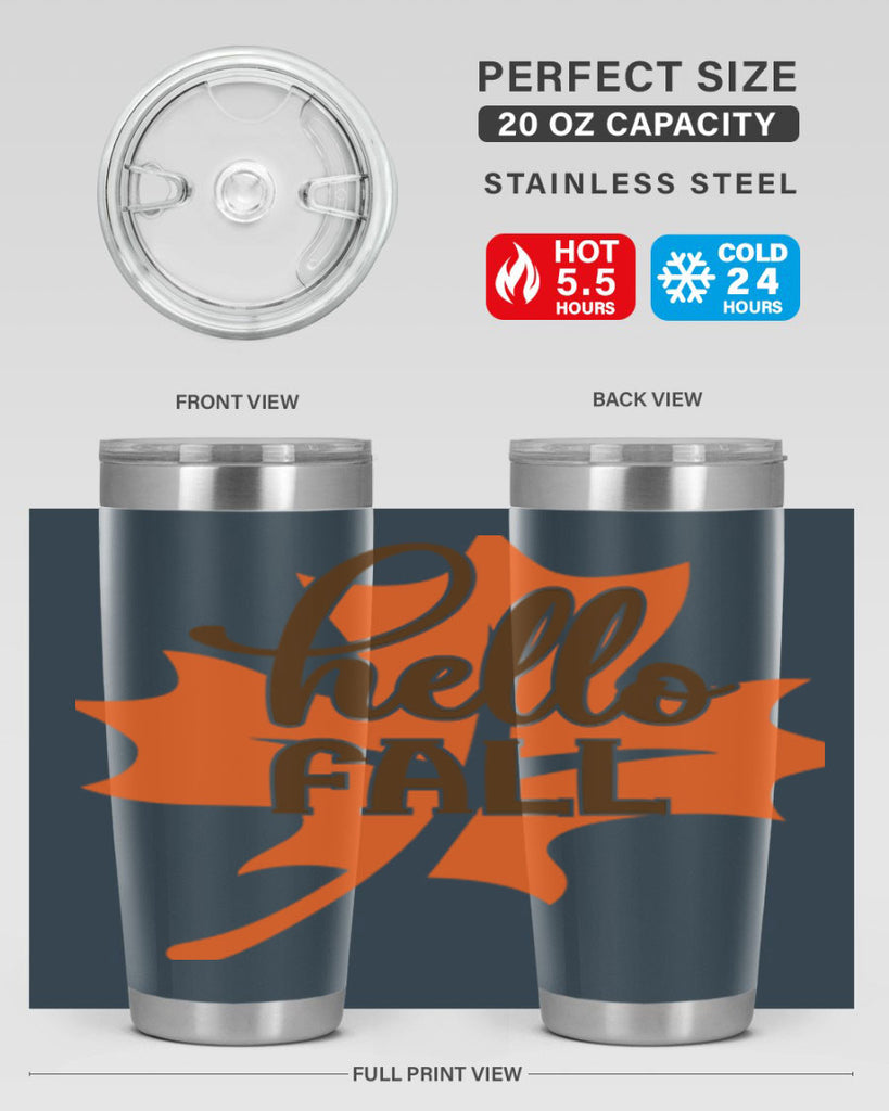 Hello Fall 273#- fall- Tumbler