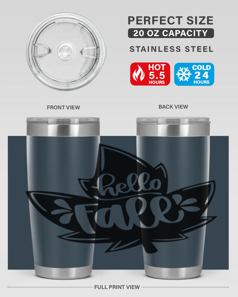 Hello Fall 494#- fall- Tumbler