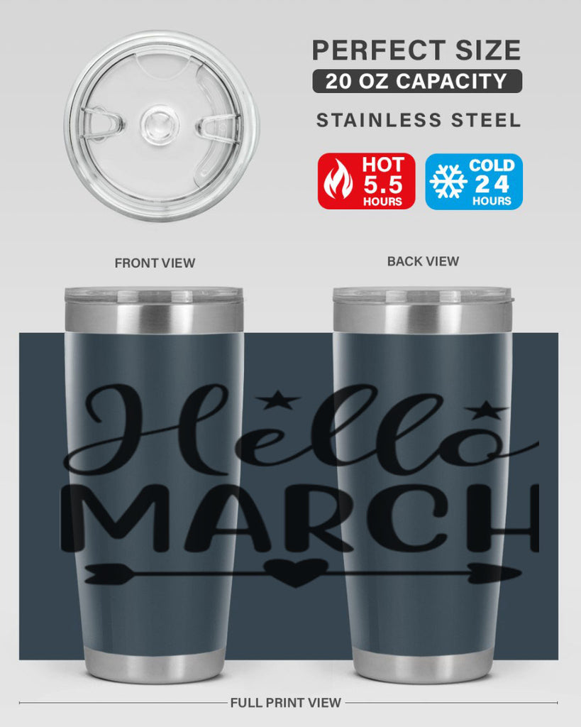Hello March 184#- spring- Tumbler