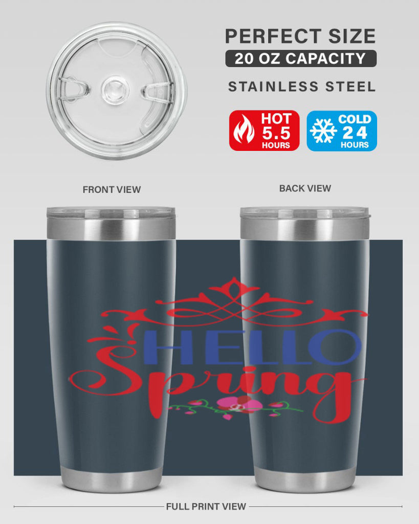 Hello Spring 211#- spring- Tumbler