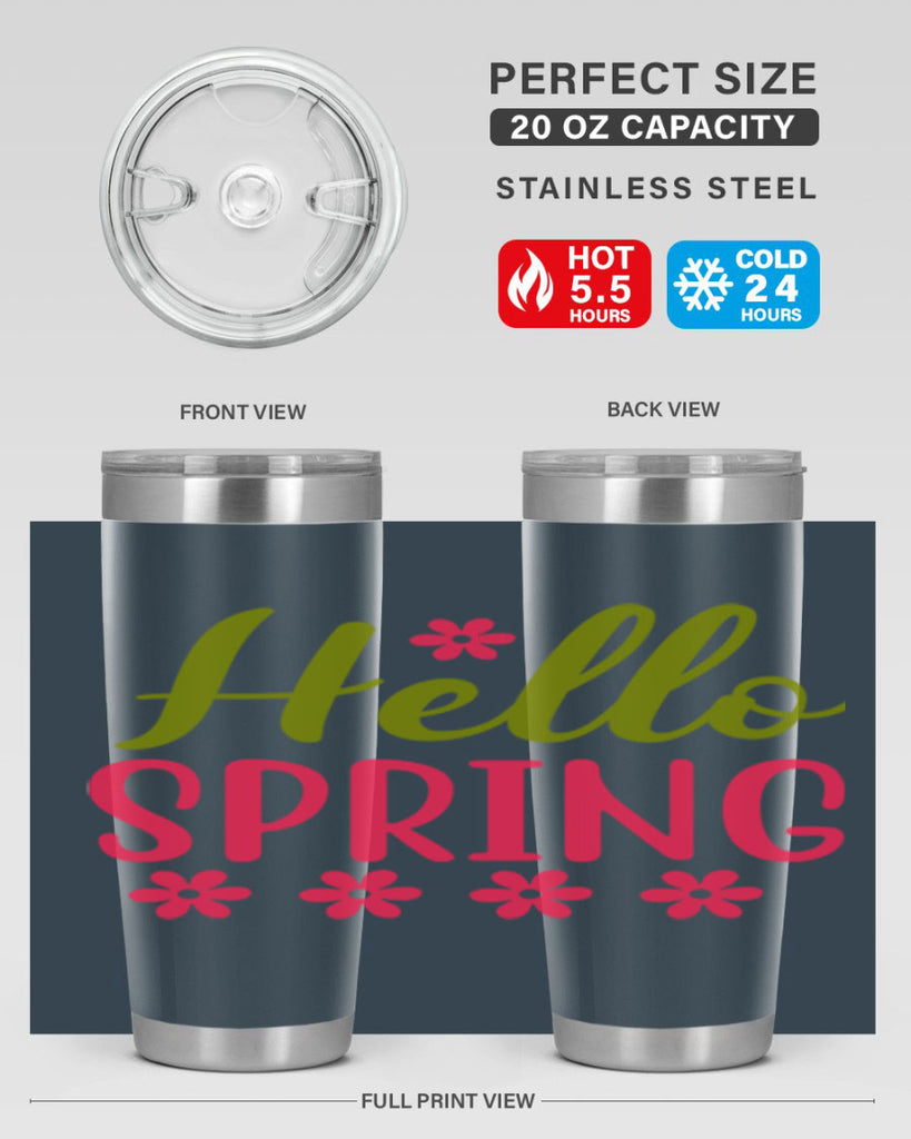 Hello Spring 213#- spring- Tumbler