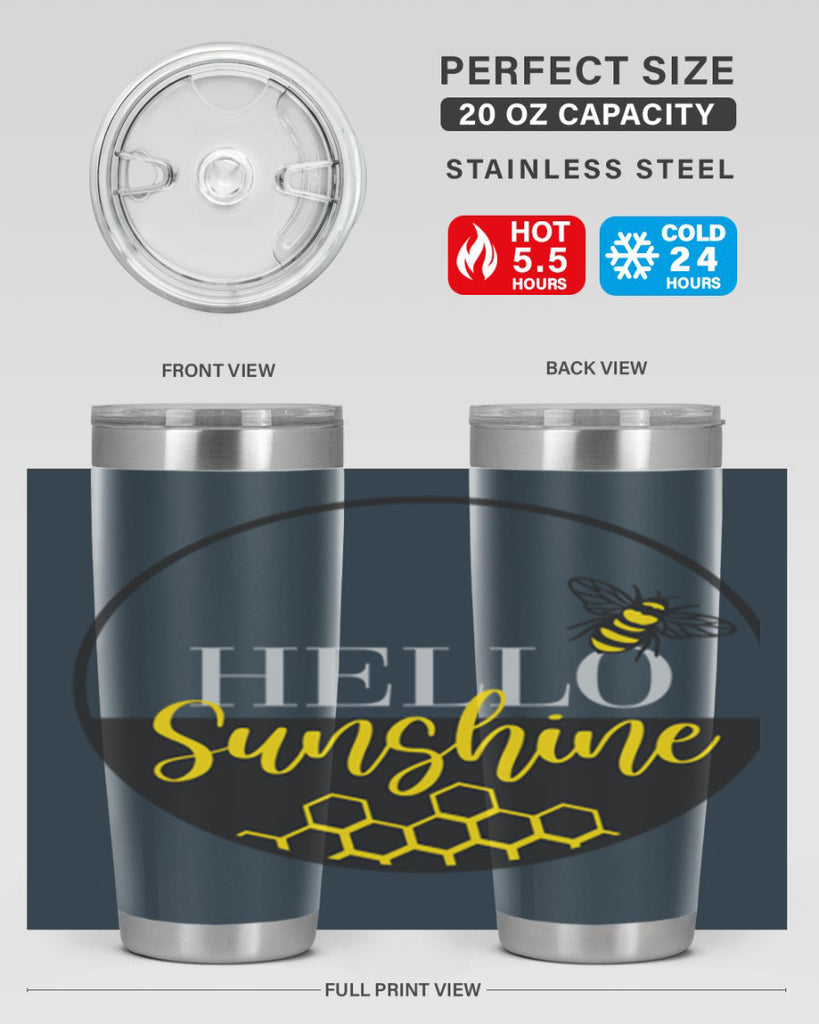 Hello Sunshine and bee216#- spring- Tumbler