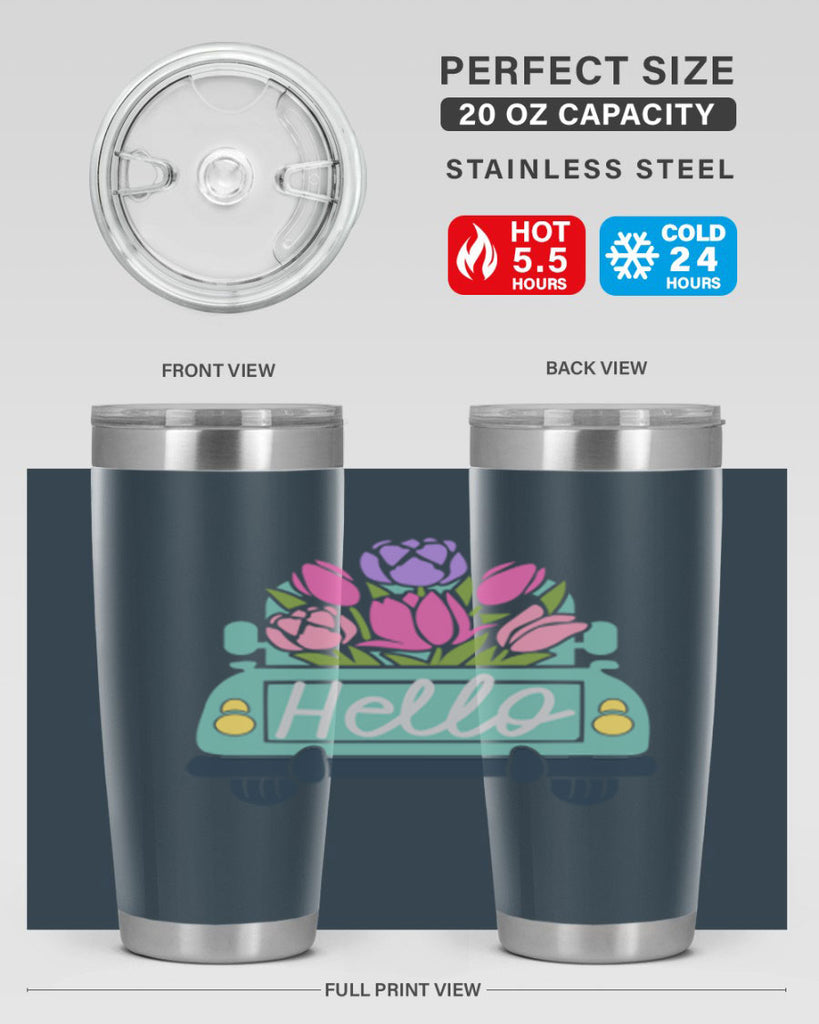 Hello Truck218#- spring- Tumbler