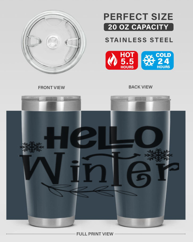 Hello Winter 168#- winter- Tumbler