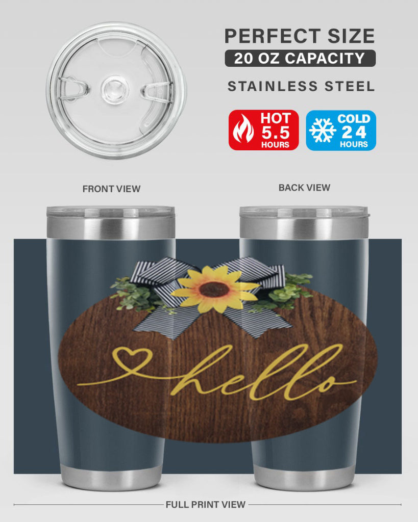 Hello heart Mockup182#- spring- Tumbler