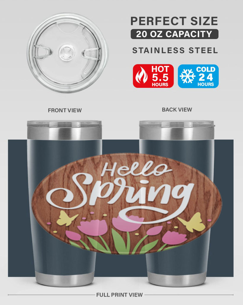 Hello spring Mockup202#- spring- Tumbler