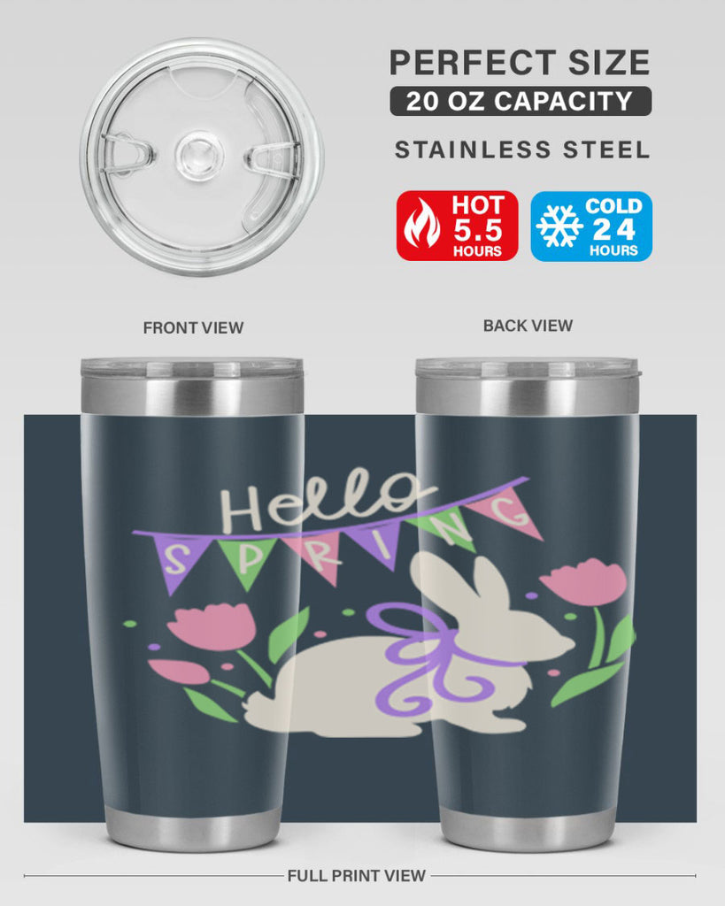 Hello spring bunny193#- spring- Tumbler