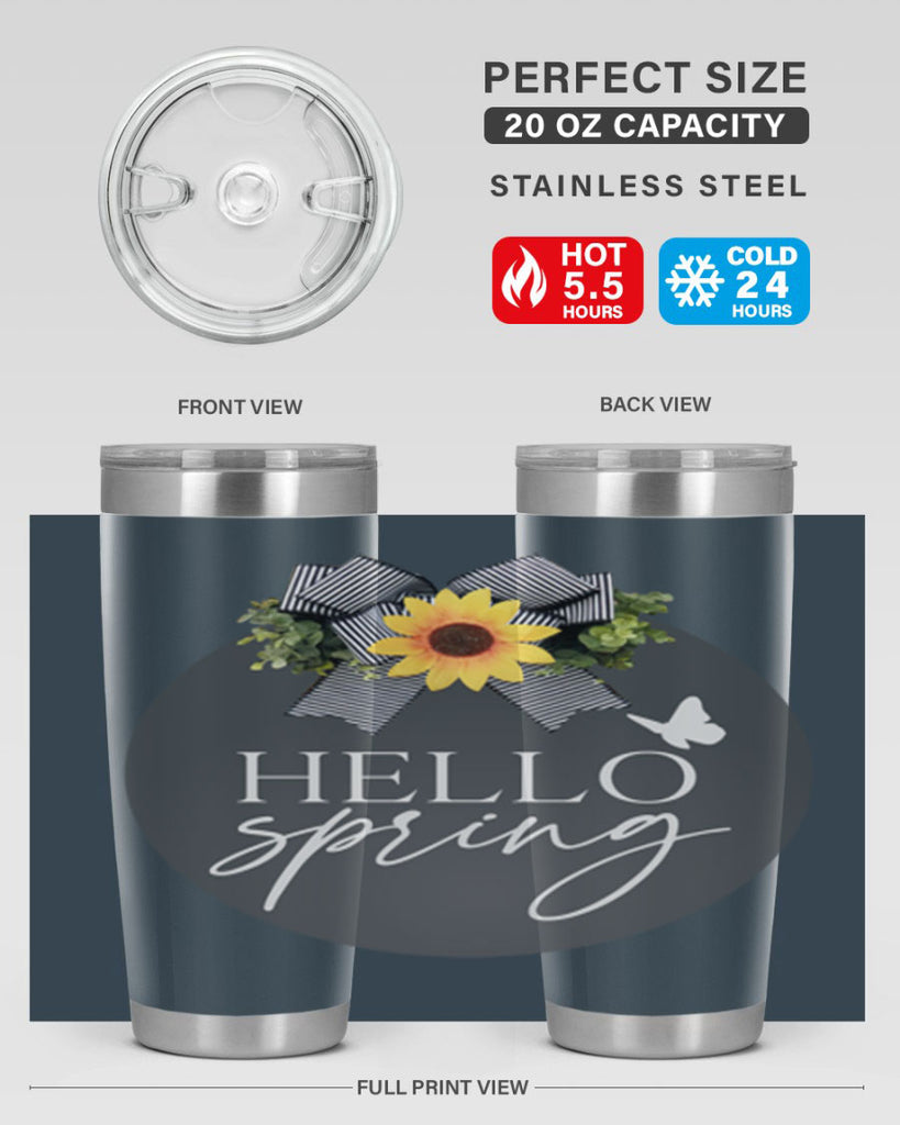 Hello spring butterfly Mockup194#- spring- Tumbler