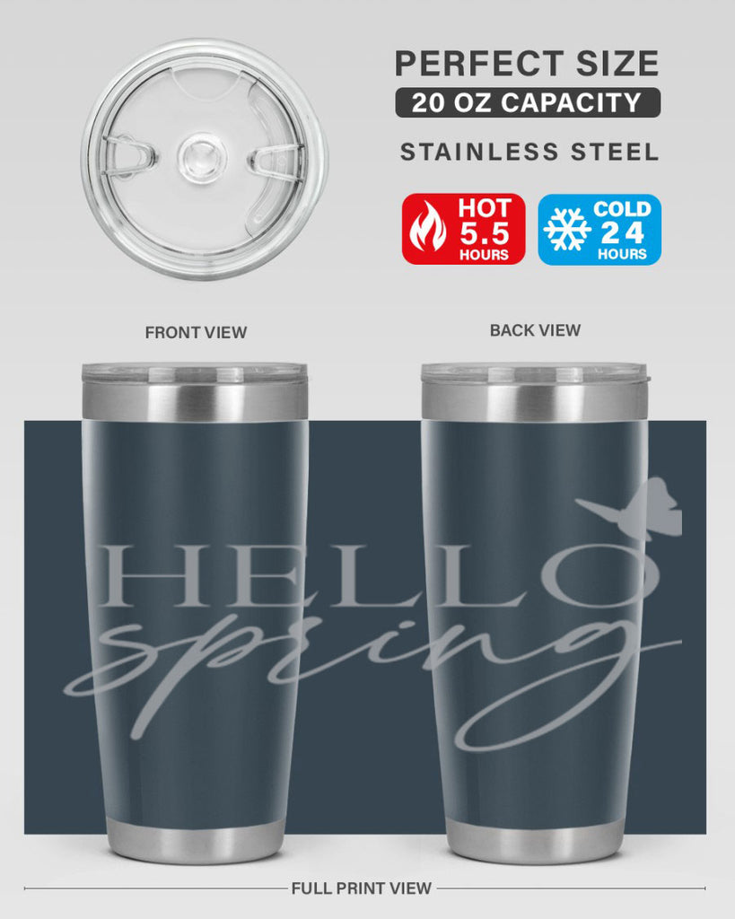 Hello spring butterfly195#- spring- Tumbler