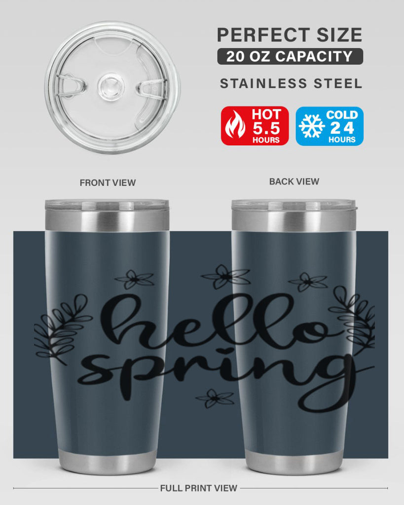 Hello spring design  221#- spring- Tumbler