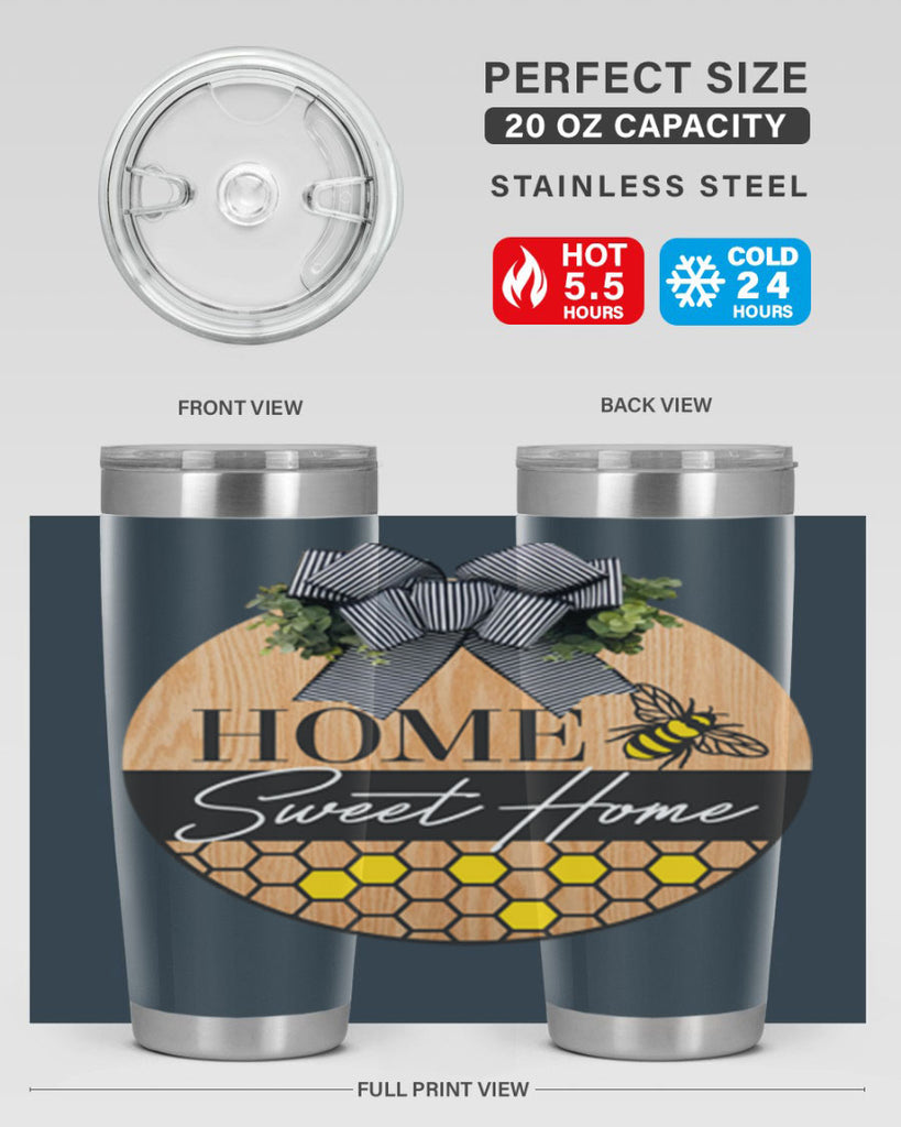 Home Sweet home bee and hive Mockup241#- spring- Tumbler