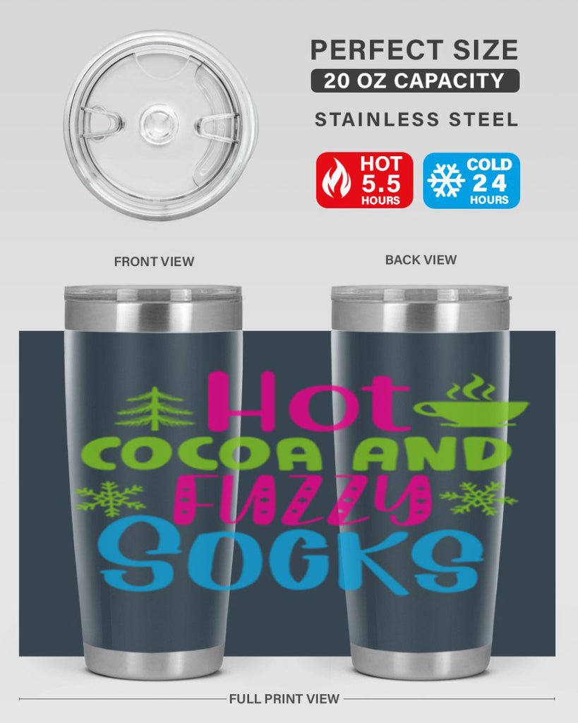 Hot Cocoa And Fuzzy Socks209#- winter- Tumbler