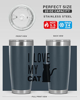 I Love My Cat Style 57#- cat- Tumbler