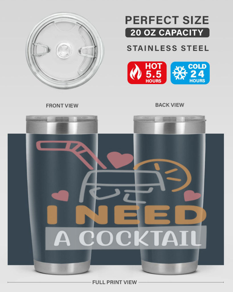 I Need A Cocktail 107#- fashion- Cotton Tank