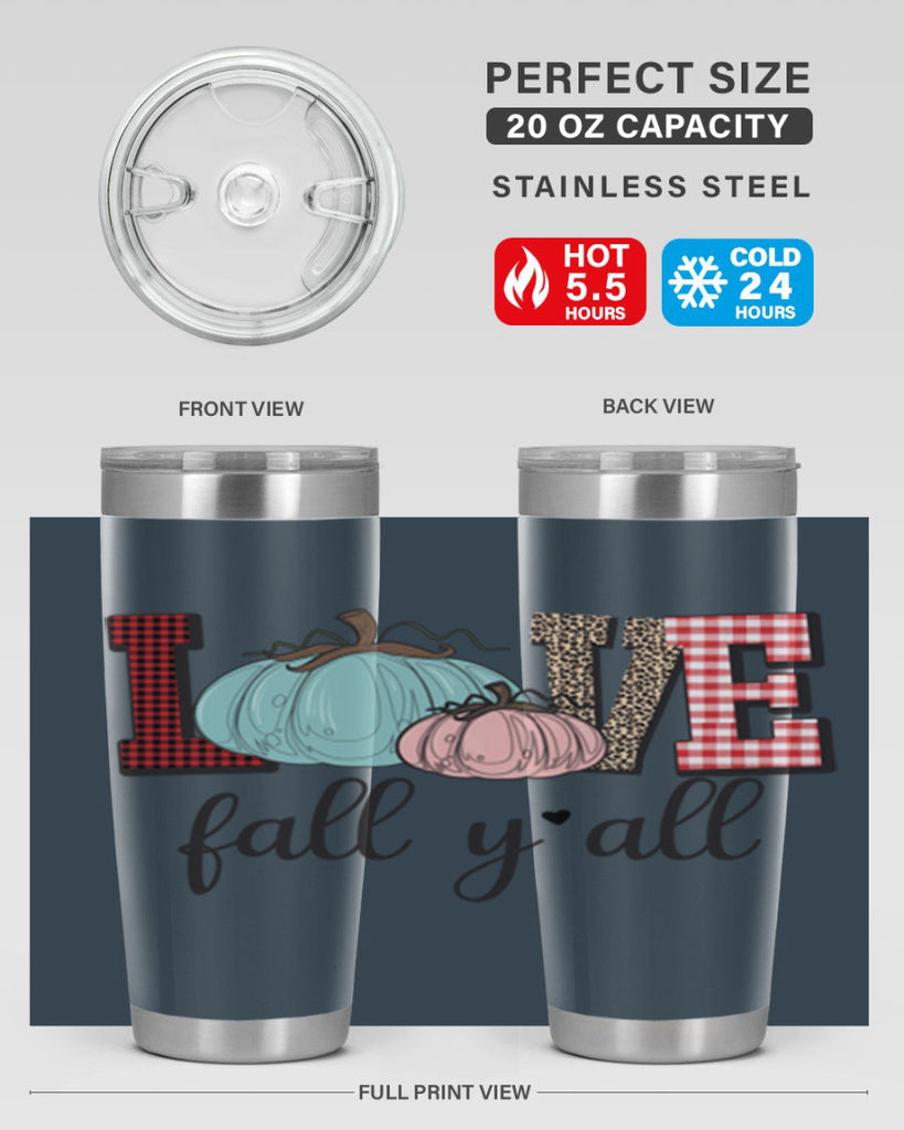 Love Fall Yall 409#- fall- Tumbler