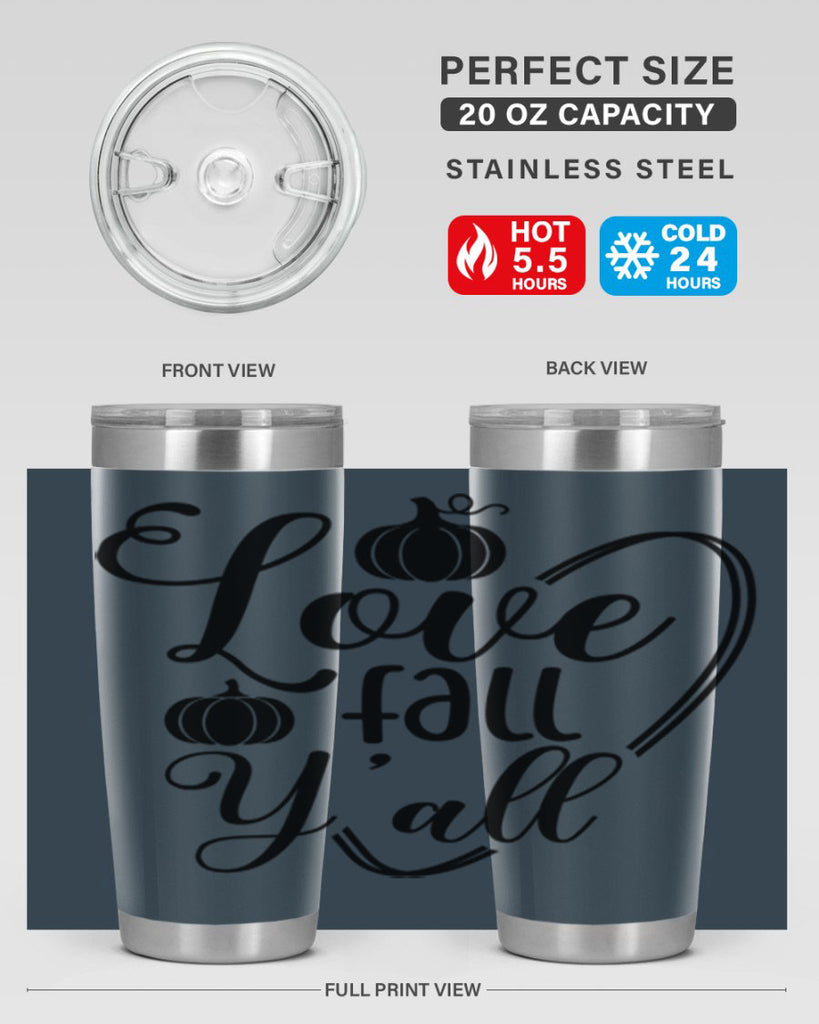 Love Fall Yall 412#- fall- Tumbler
