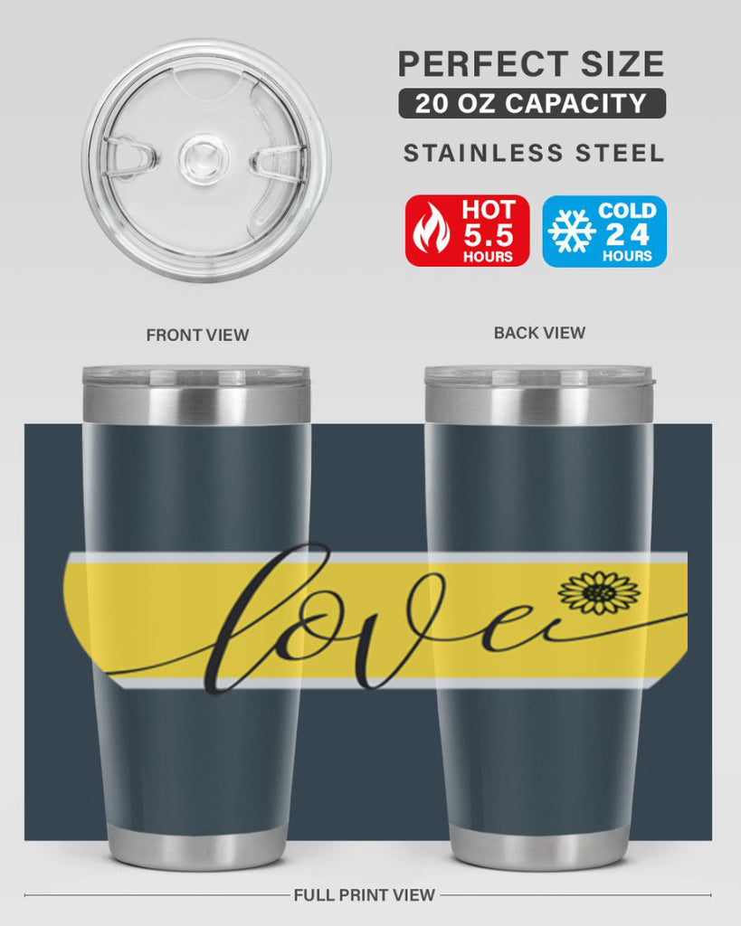 Love and daisy327#- spring- Tumbler