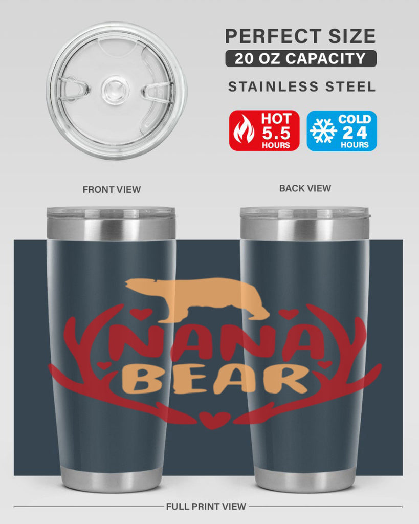 Nana bear 12#- grandma - nana- Tumbler