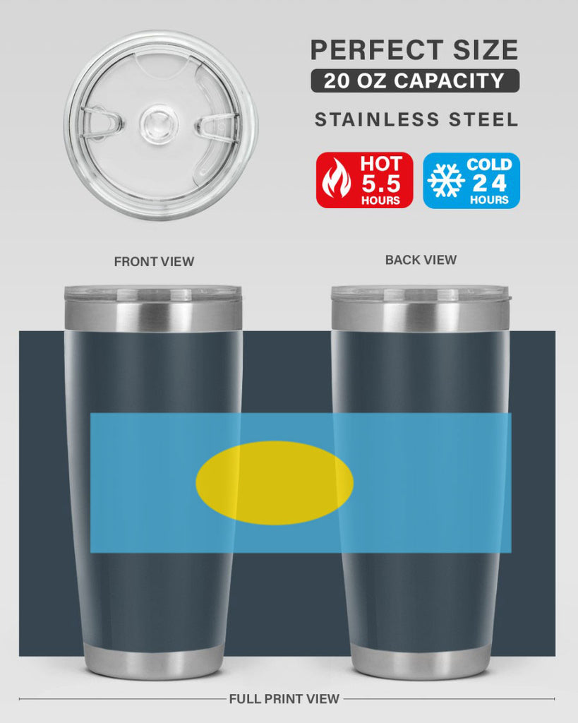 Palau 65#- world flags- Tumbler