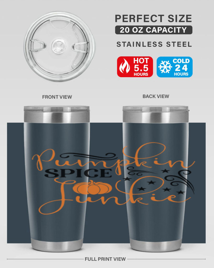 Pumpkin Spice Junkie 549#- fall- Tumbler