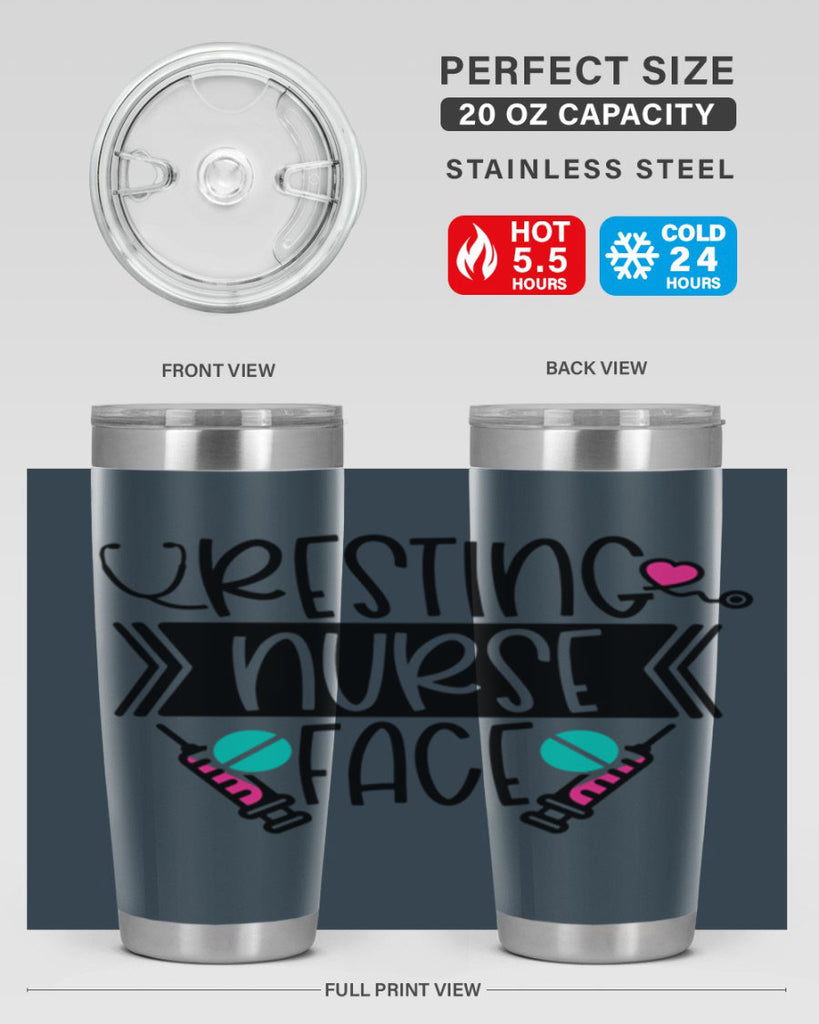 Resting Nurse Face Style Style 58#- nurse- tumbler