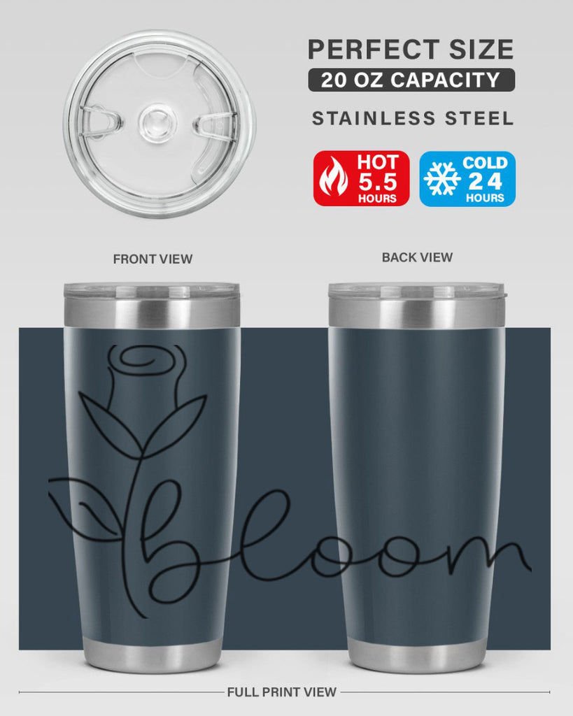 Rosebud line bloom400#- spring- Tumbler