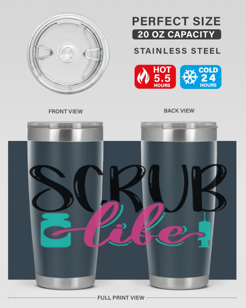 Scrub Life Style Style 46#- nurse- tumbler