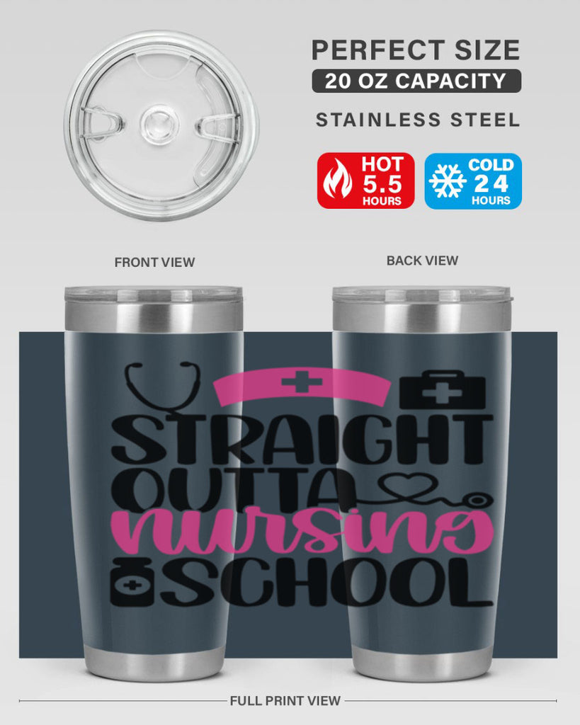 Straight Outta Nursing Style Style 26#- nurse- tumbler