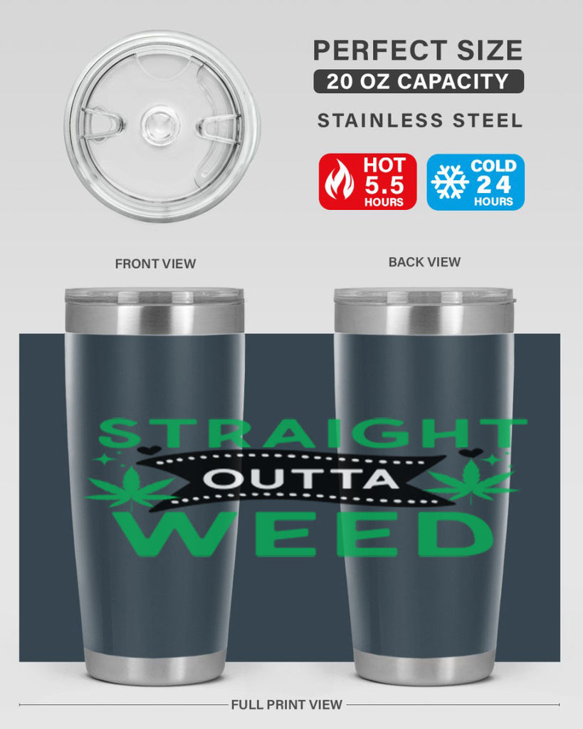 Straight Outta Weed 266#- marijuana- Tumbler