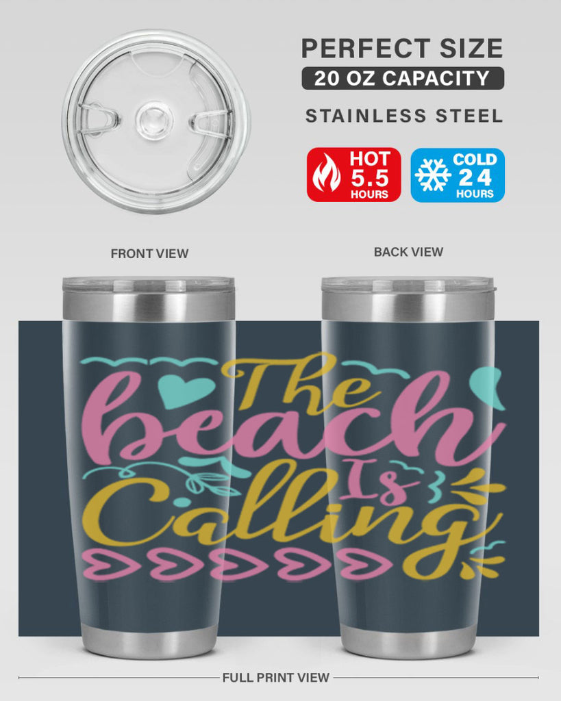 The beach is calling Style 1#- summer- Tumbler