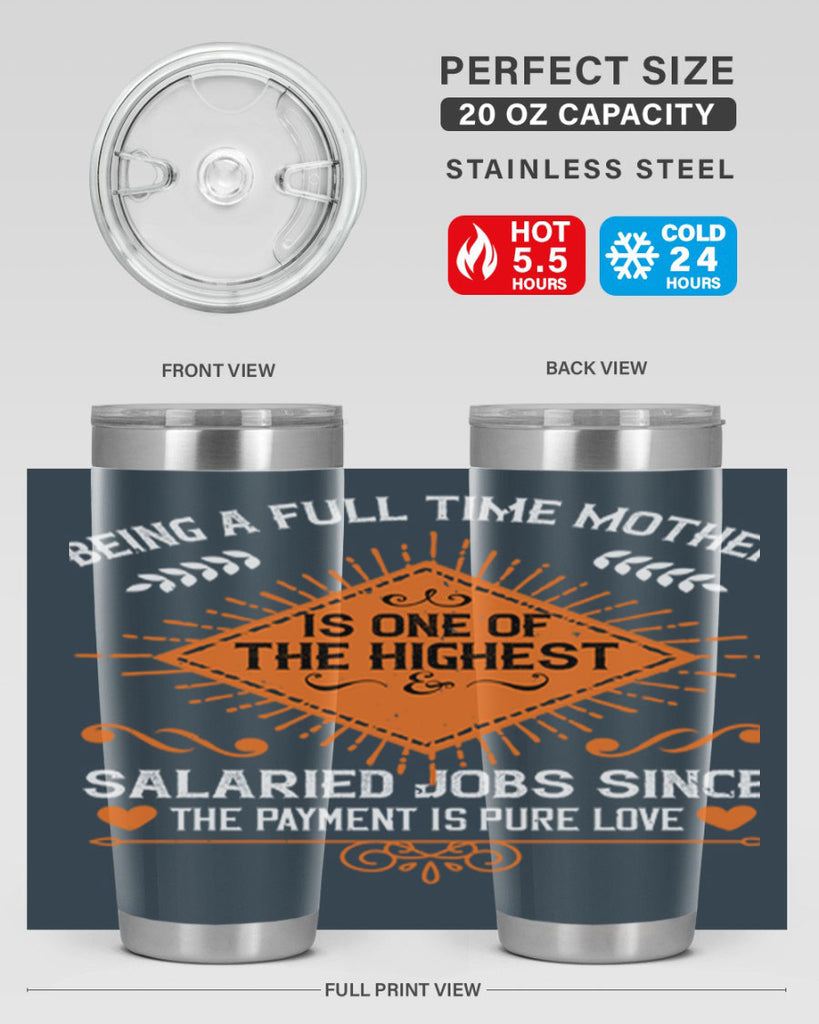 being a fulltime mother is 84#- mothers day- Tumbler