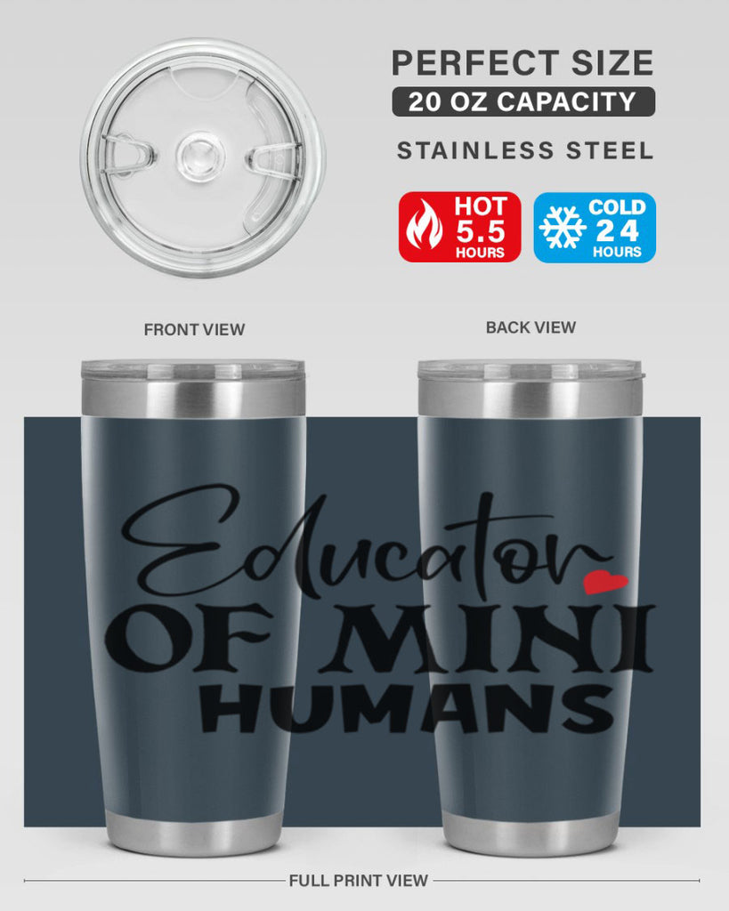 educator of mini humans Style 180#- teacher- tumbler