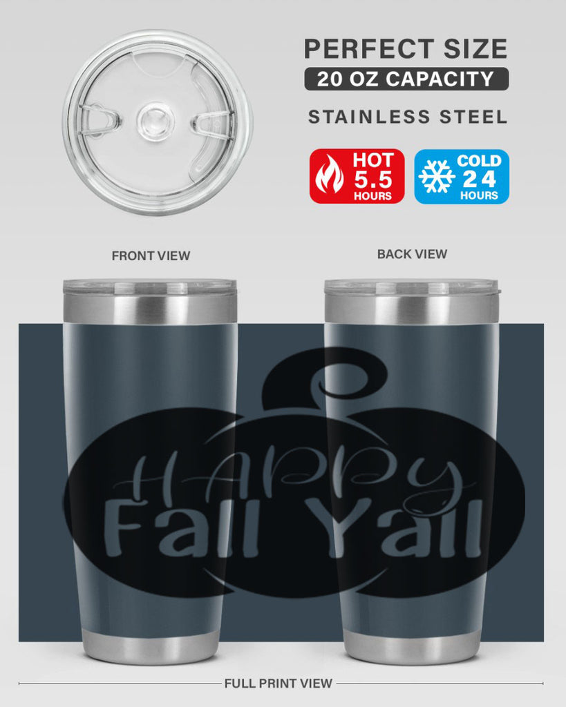 happy fall yall 235#- fall- Tumbler