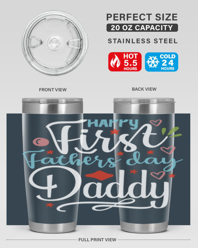 happy first fathers day daddy 89#- fathers day- Tumbler