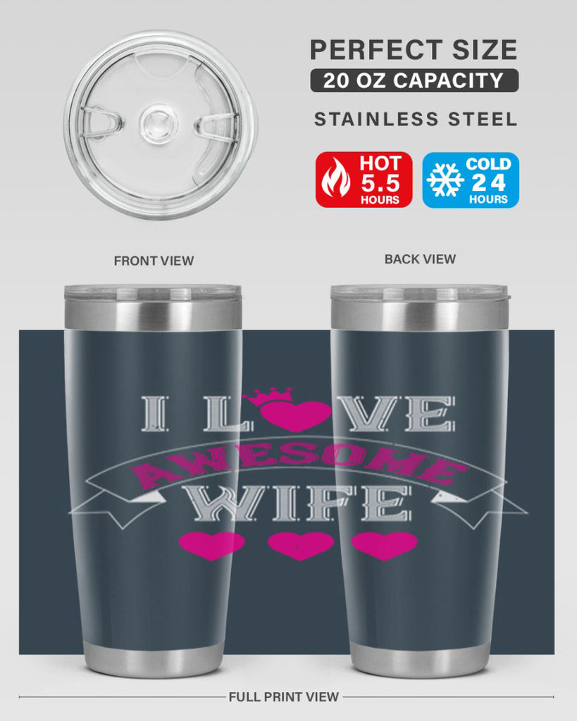 i love awesome wife 57#- valentines day- Tumbler