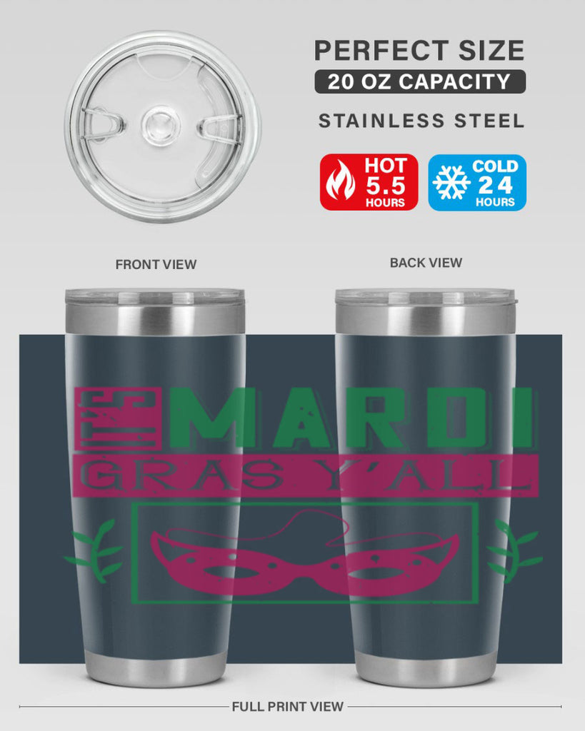 it’s mardi gras y’all 60#- mardi gras- Tumbler