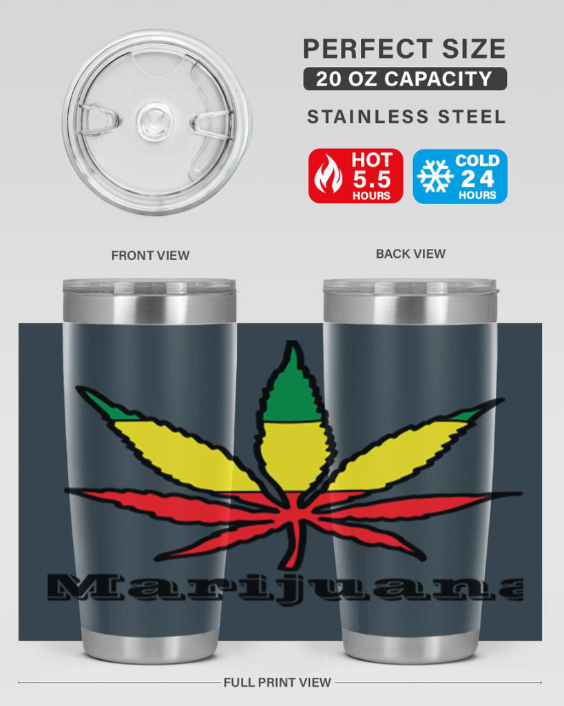 jamican cannabis 164#- marijuana- Tumbler