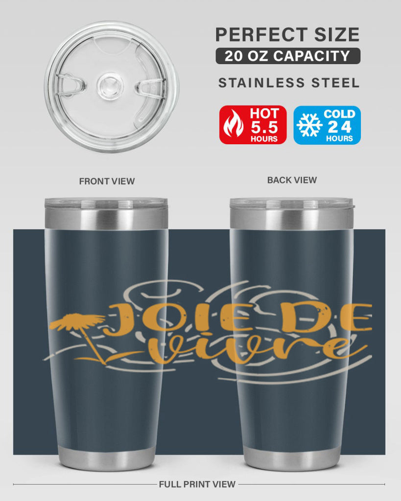 joie de vivre 57#- mardi gras- Tumbler