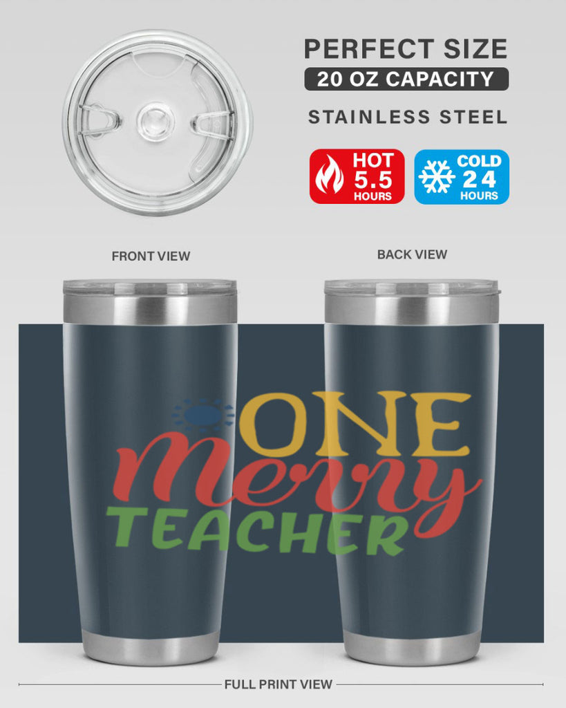 one merry teacher Style 162#- teacher- tumbler