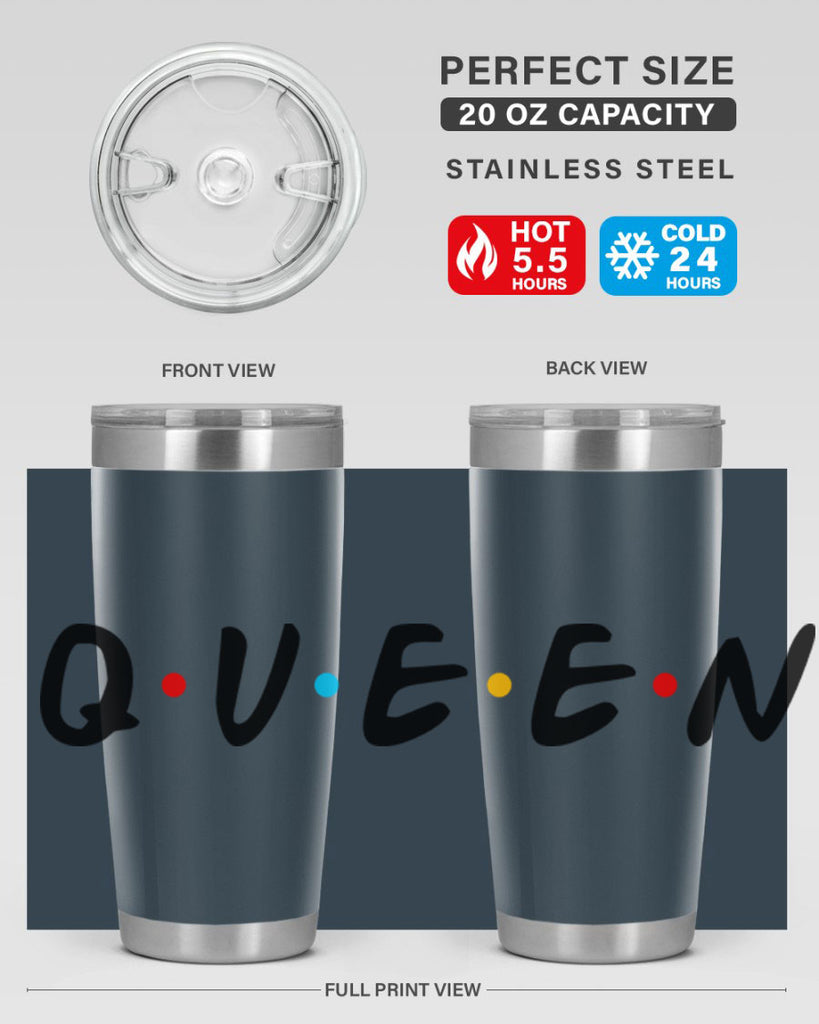 queen friends 49#- black words phrases- Cotton Tank