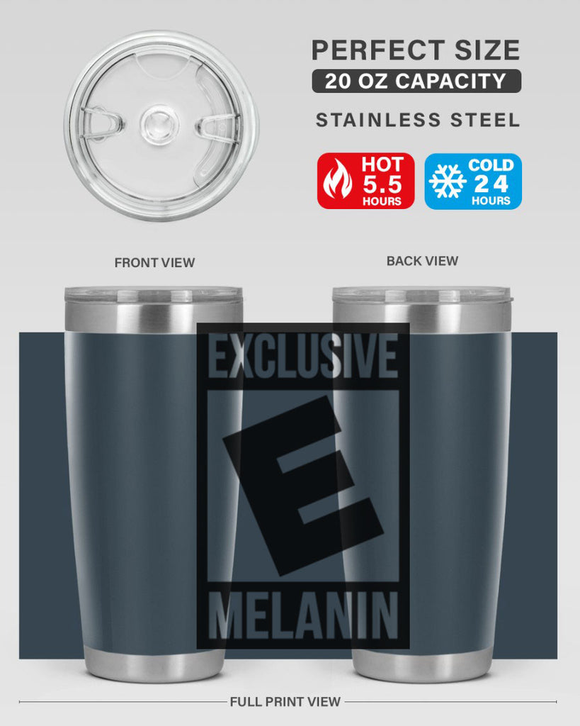 rated exclusive melanin 46#- black words phrases- Cotton Tank