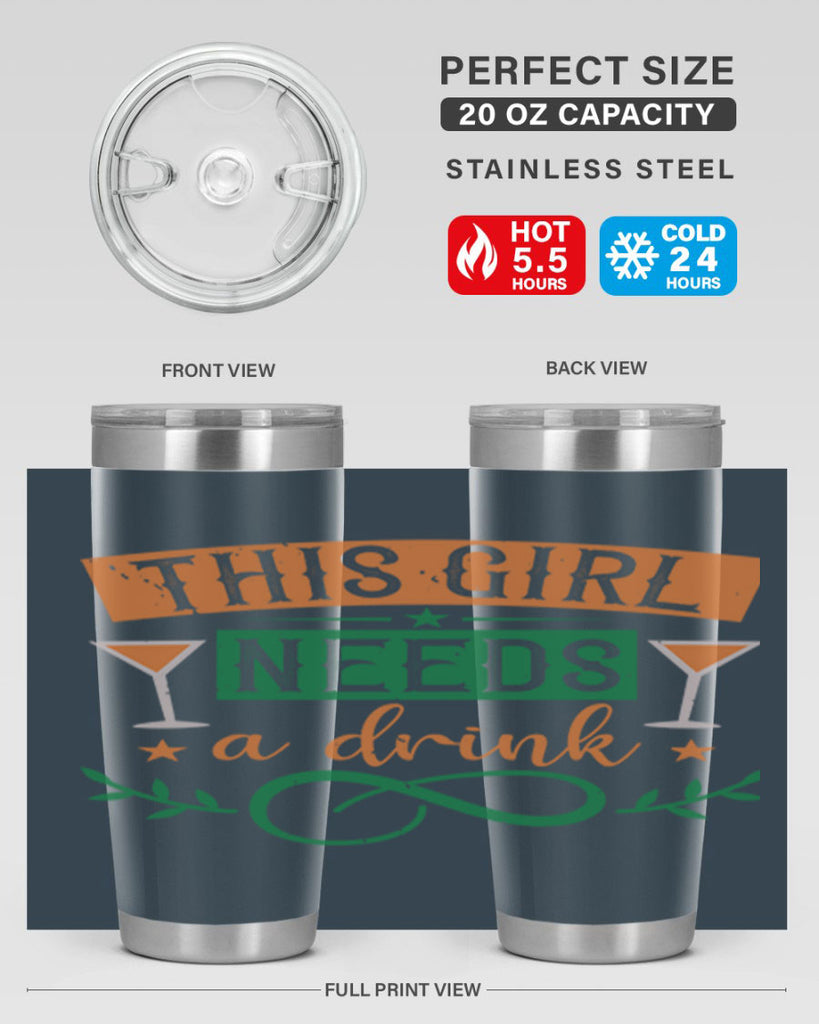 this girl needs a drink 1#- mardi gras- Tumbler
