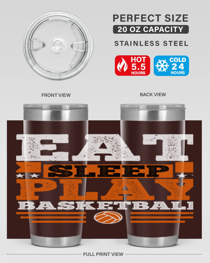 A Eat sleep play volleyball 2334#- basketball- Tumbler