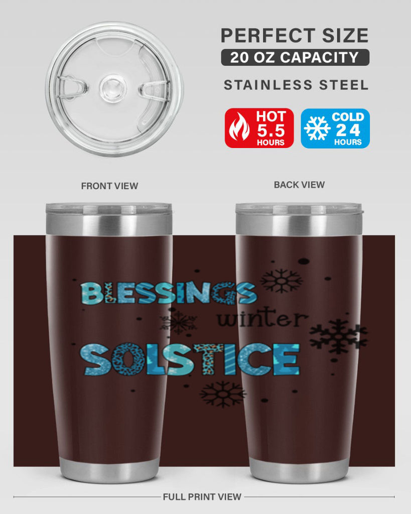 Blessings winter solstice 25#- winter- Tumbler